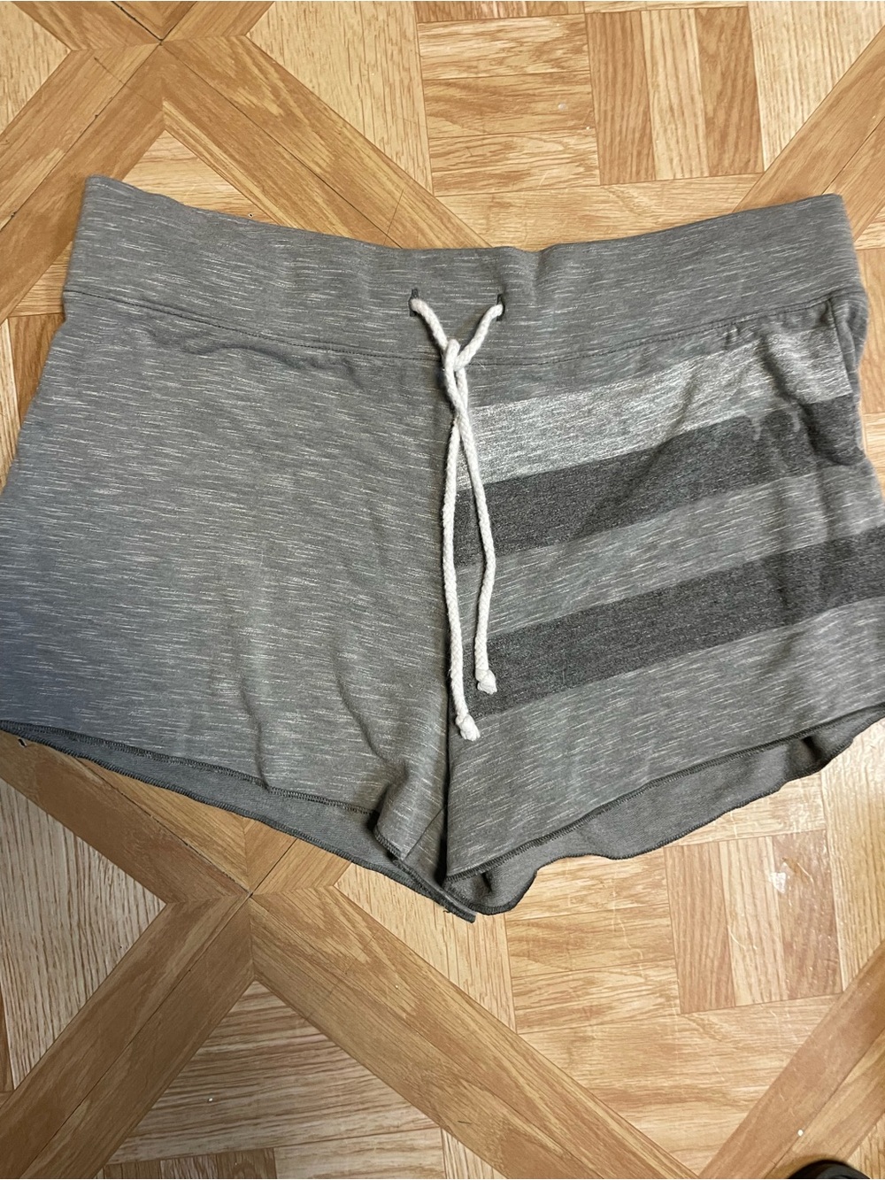 PINK Victoria's Secret Heather Gray Athletic Lounge Shorts with Drawstring
